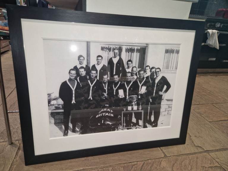 1964 Olympics Bobsleigh Gold Medal winners framed print Tony Nash Robin Dixon