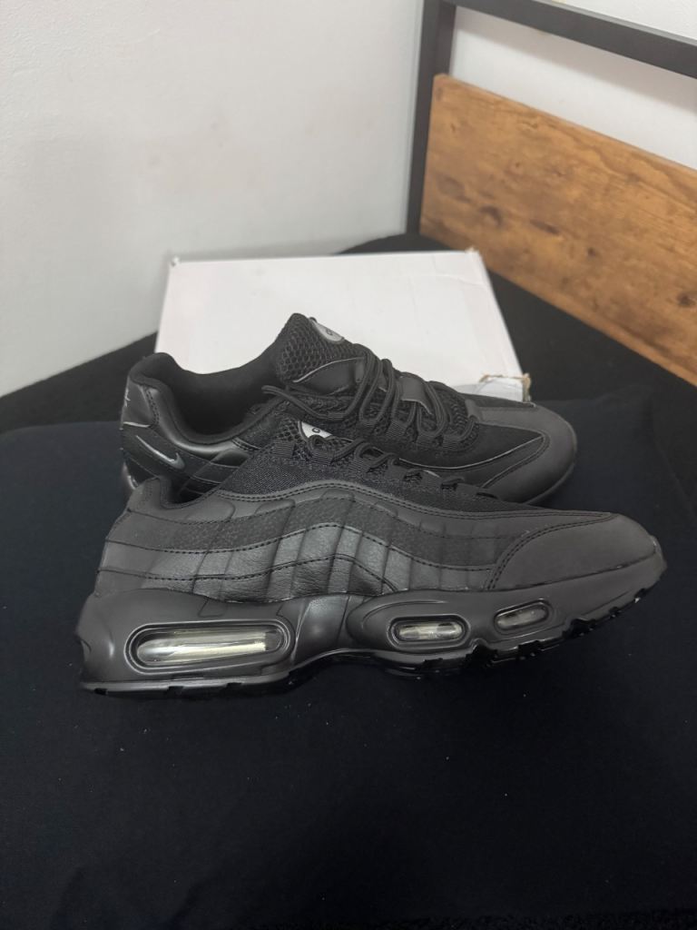 Brand New, Nike 95’s, All Black, Size 9.