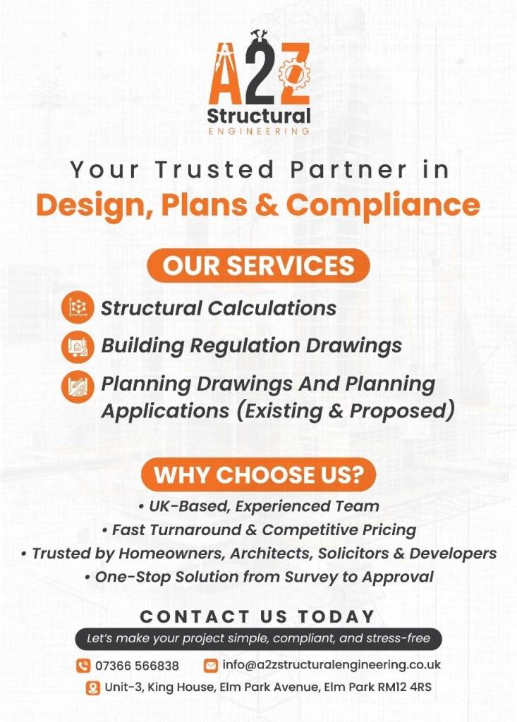 Structural Engineer | Calculations & Building Regs Drawings | Thames Water Build-Over Agreement