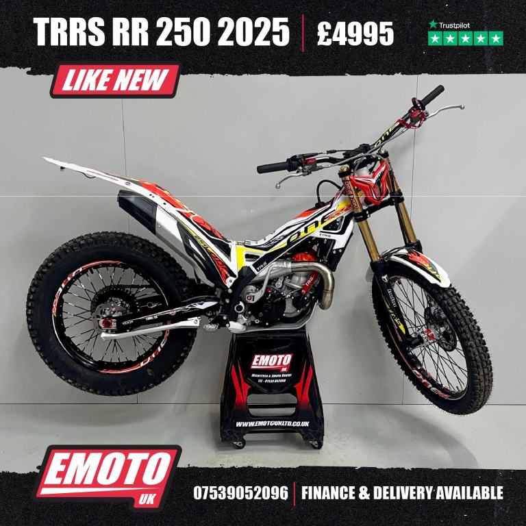 TRRS RR 250 2025 Trials Bike 250cc 3 Hrs @EmotoUK - Finance Available