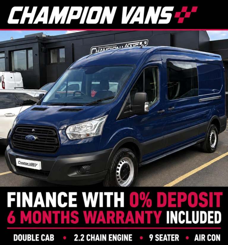 2015 Ford Transit 2.2 TDCI 350 120BHP Kombi Double Cab 9 Seater
