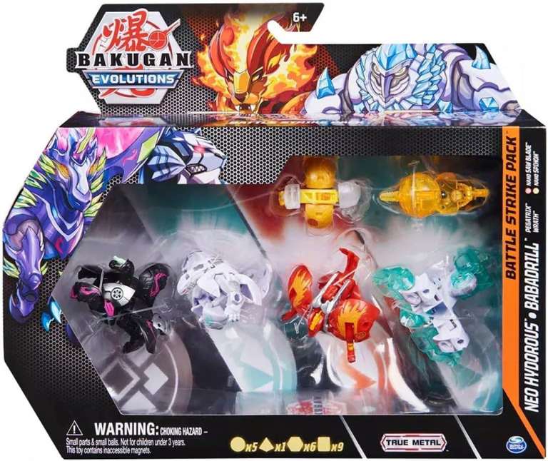  Lively Moments Bakugan Evolutions Bundle/Battle Strike Pack/Neo Hydorus & Babadril
