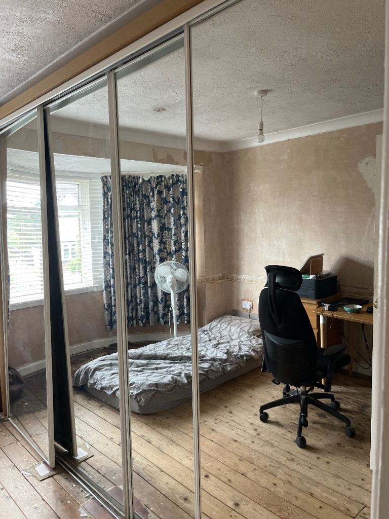 4 large glass wardrobe sliding doors