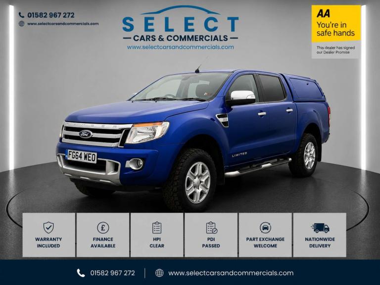 2014 Ford Ranger 2.2 Ranger Limited Edition 4x4 TDCi Auto 4WD Pickup Diesel Automatic