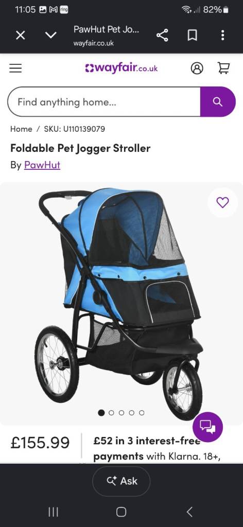 Pawhut pet Stroller