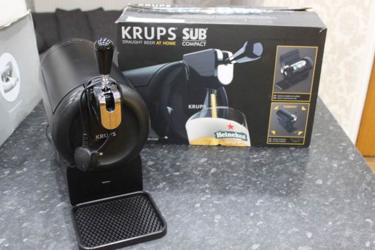 Krups Sub Compact Beer Keg Pump Cooler Great Working Order 