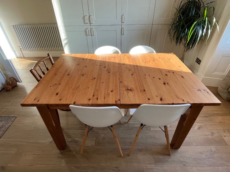 IKEA Solid Pine Extendable Dining Table