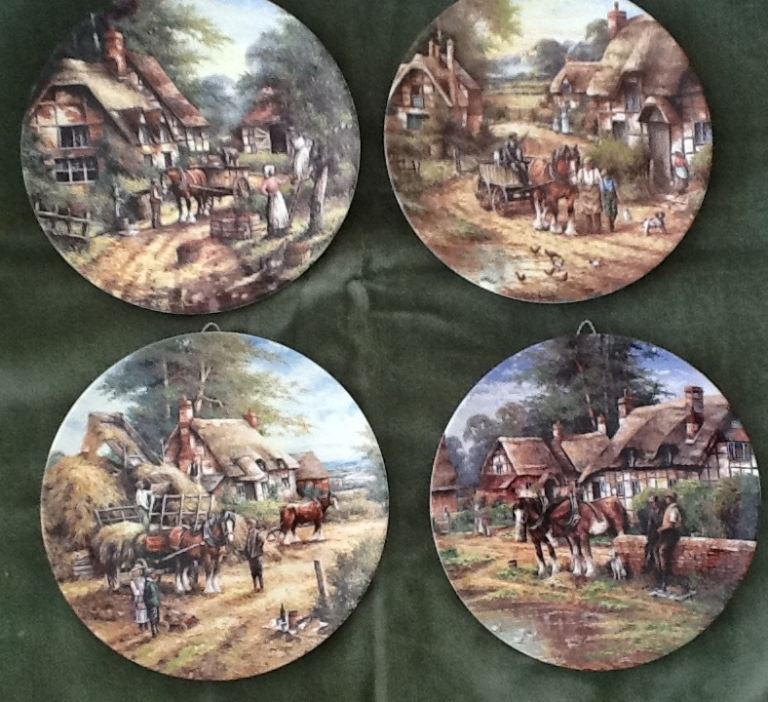 Wedge wood limited edition set of 4 Country Days series plates