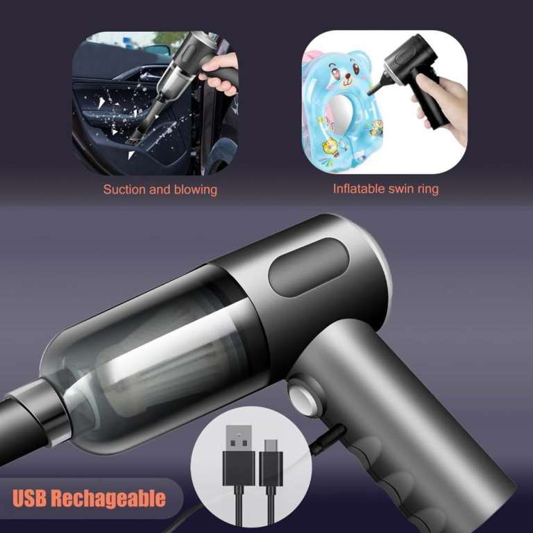 Portable Handheld Vacuum Cleaner – Car, Desk & Quick Clean