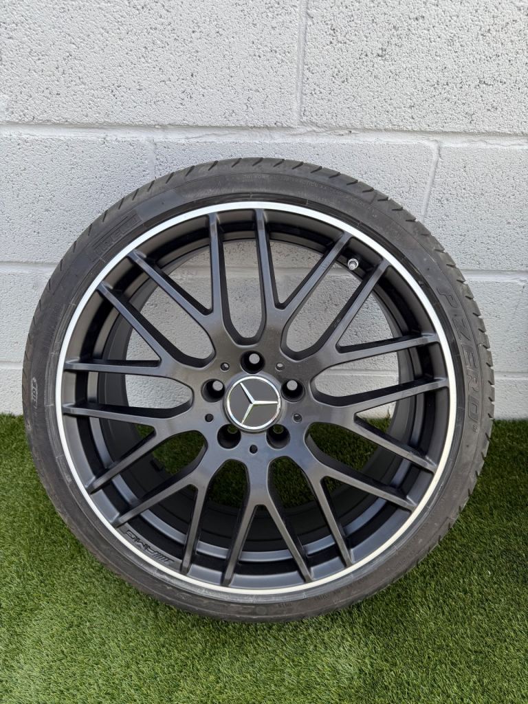 Mercedes A45 CLA45 AMG  Single Alloy Matt Black DIAMOND CUT