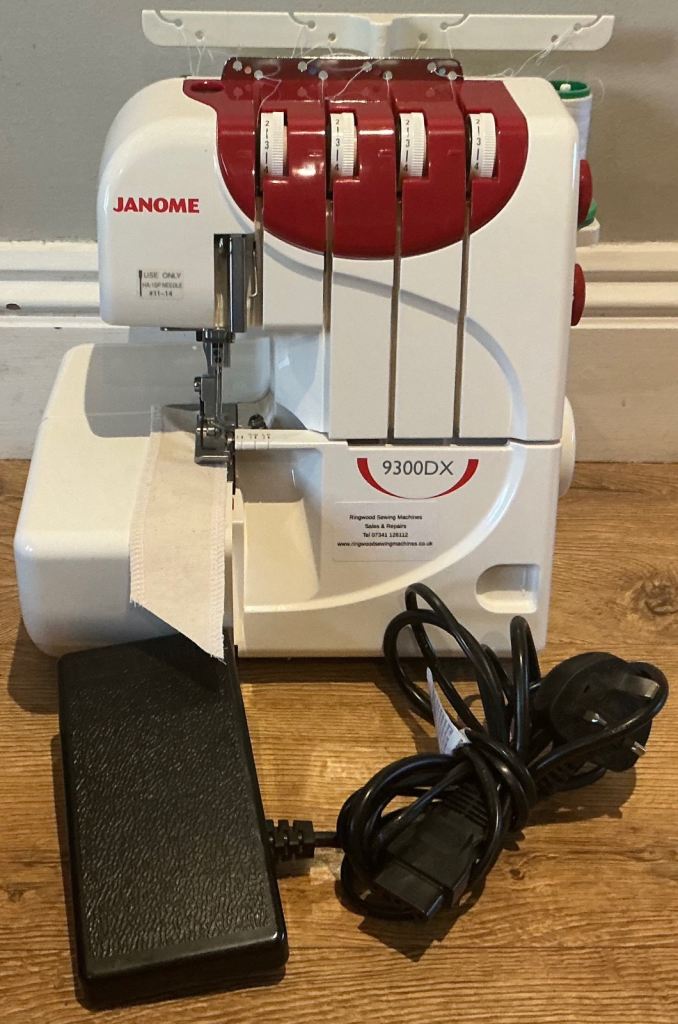 Janome 9300DX Four Thread Overlocker - Pre-Owned - Serviced - Warranty - UK Delivery