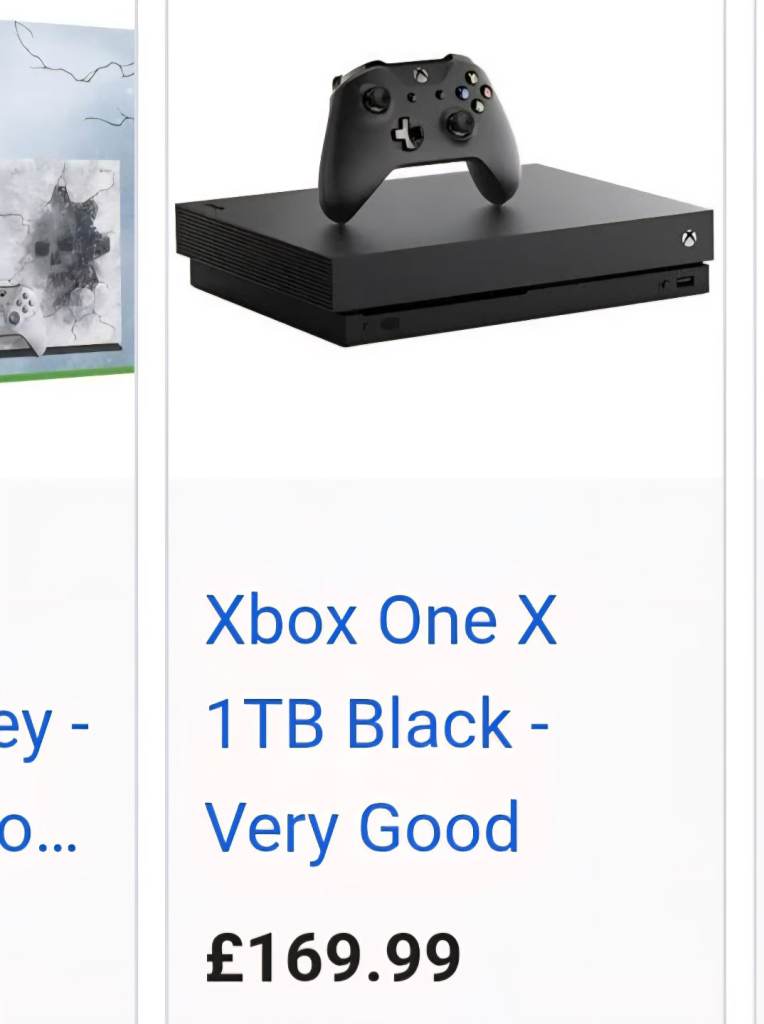 Xbox one x and control pad 