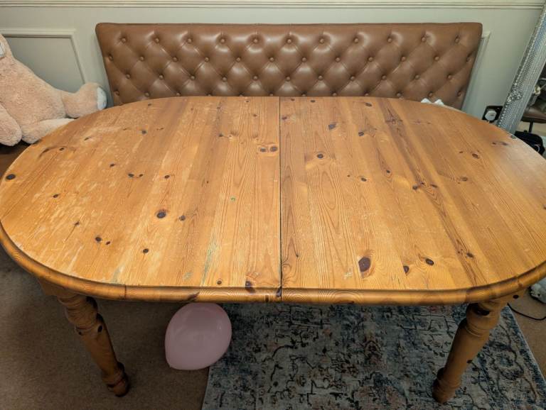 Dining table and benches 