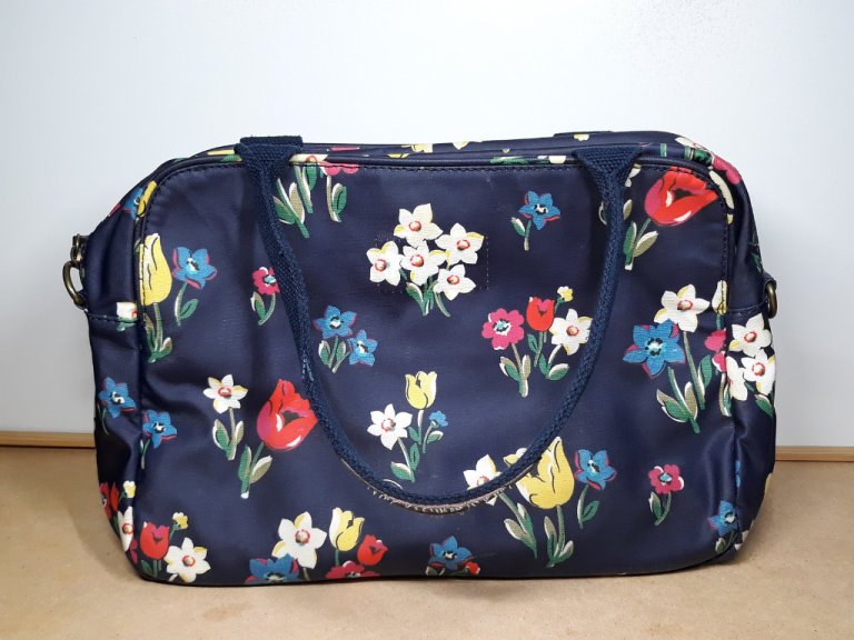 Cath Kidston bag, blue, Floral print
