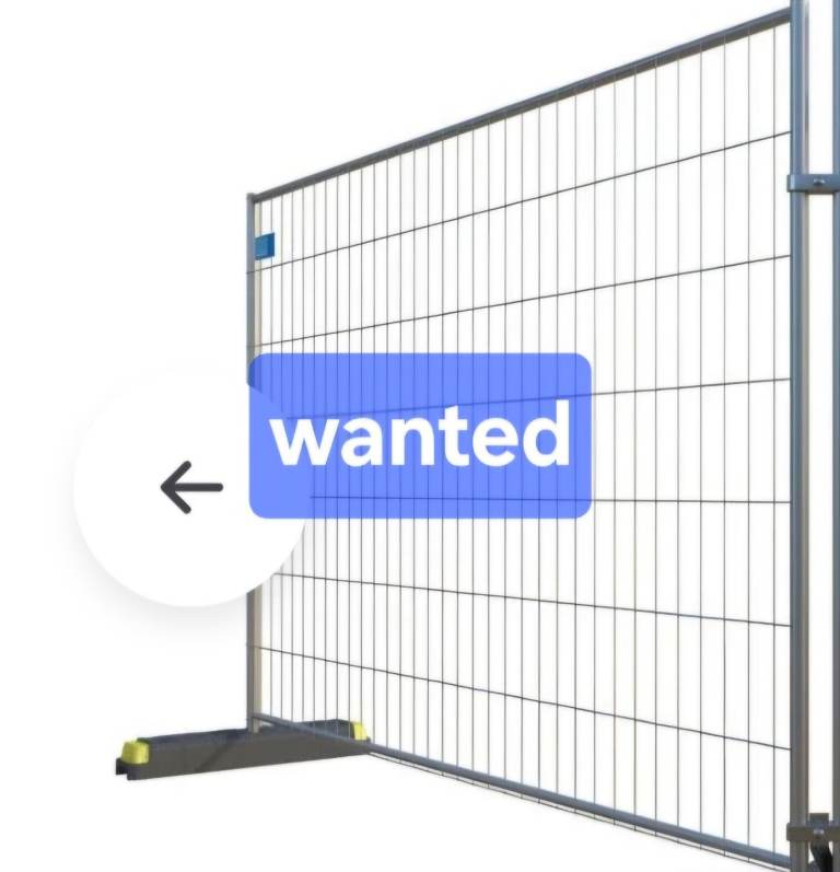 Wanted 3 pieces of heras fencing