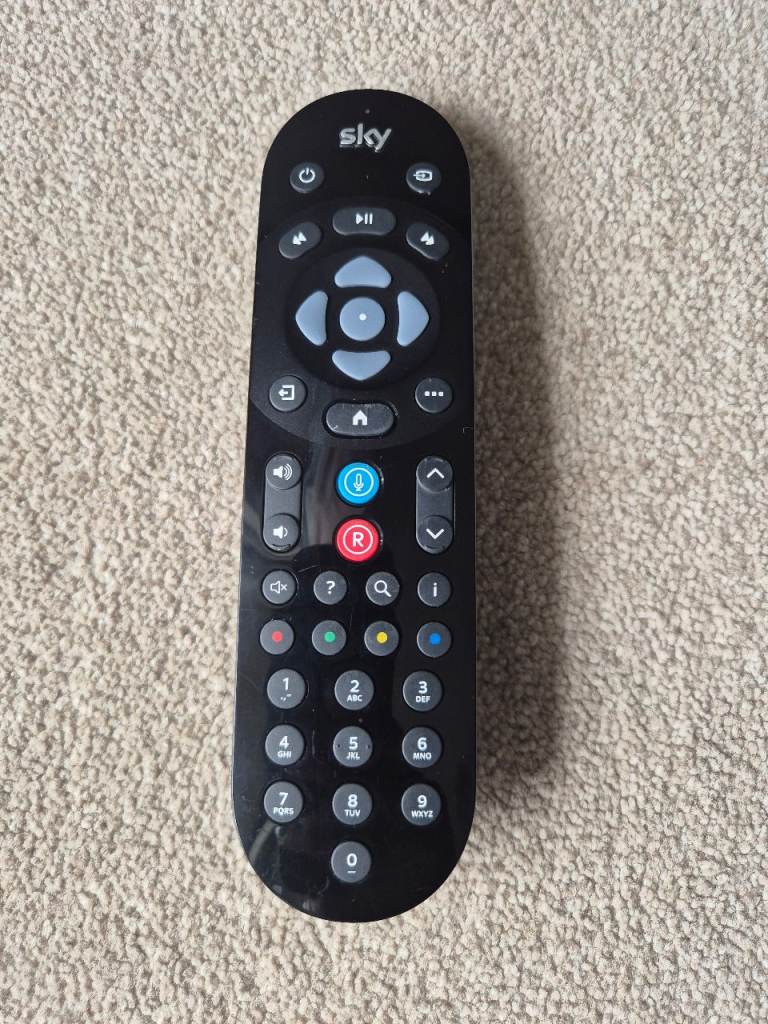 Sky Q Remote Control – Black, Very Good Condition