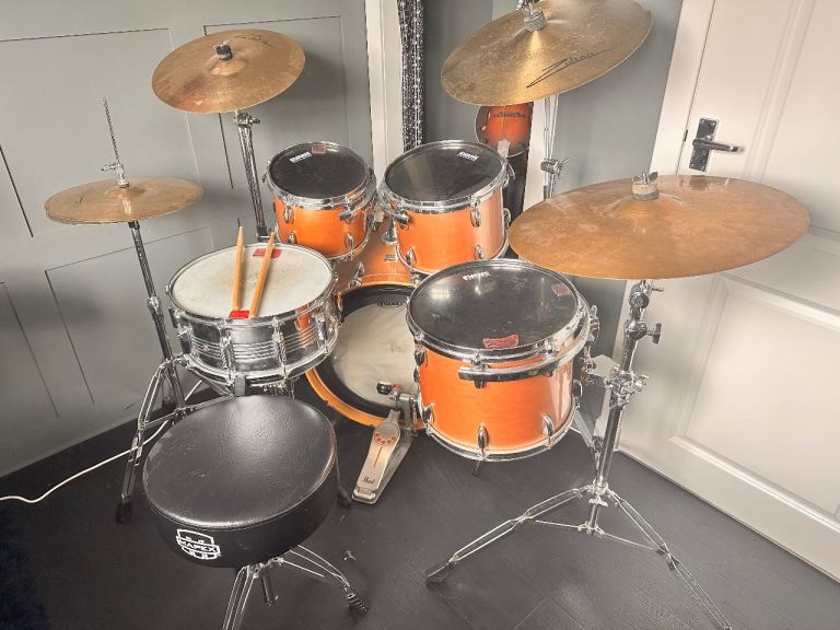 Gretsch Renown Maple 2000s 4 piece kit + snare + cymbals + hardware