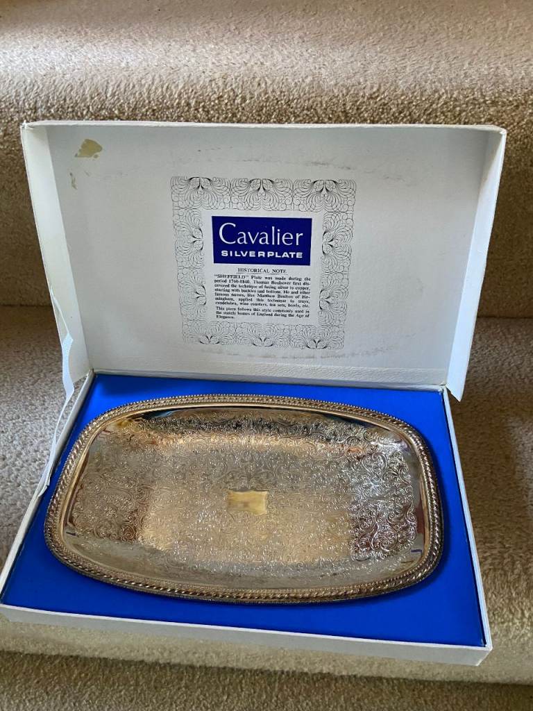 Vintage silver plate dish 