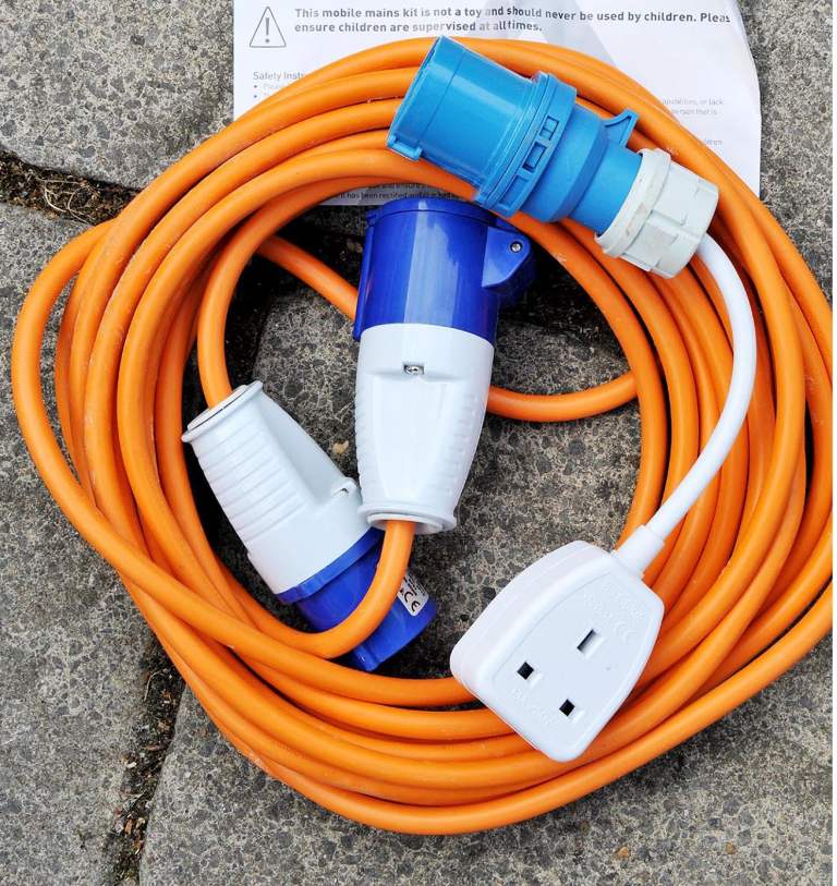 Maypole caravan / camping hook up extension lead 10m