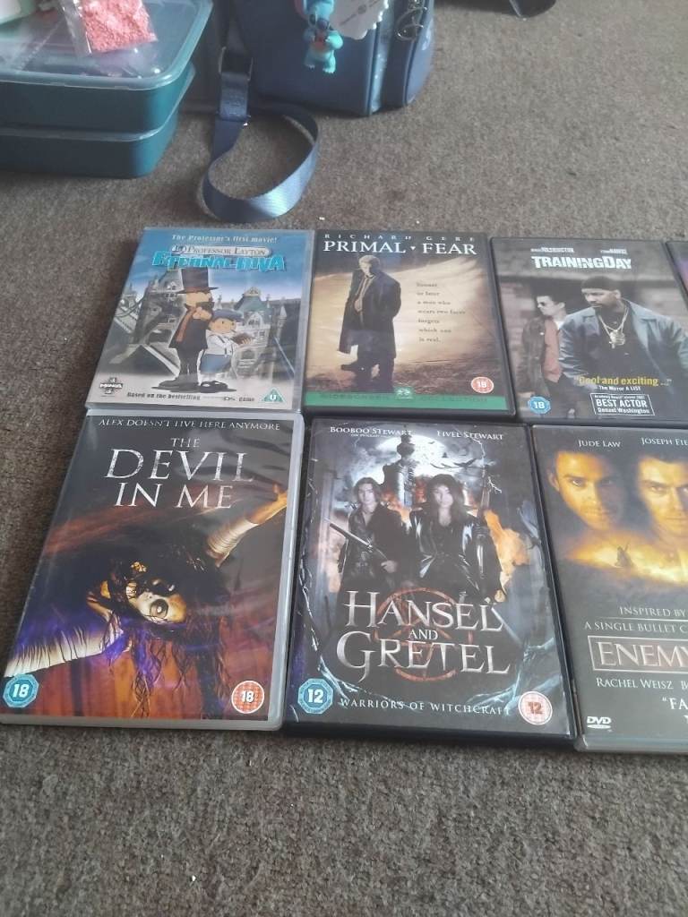 12 dvds all different good condition