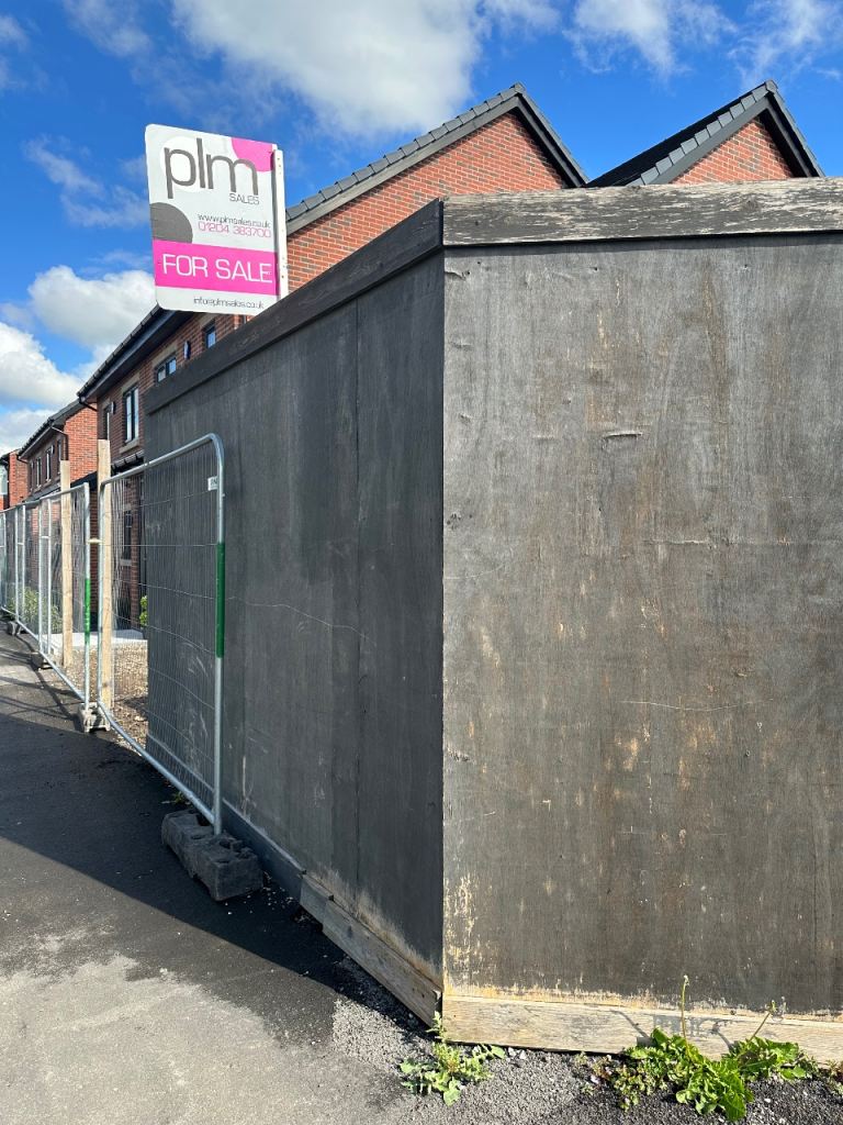  Construction site used Large Wooden Hoardings / Fencing Panels for Sale