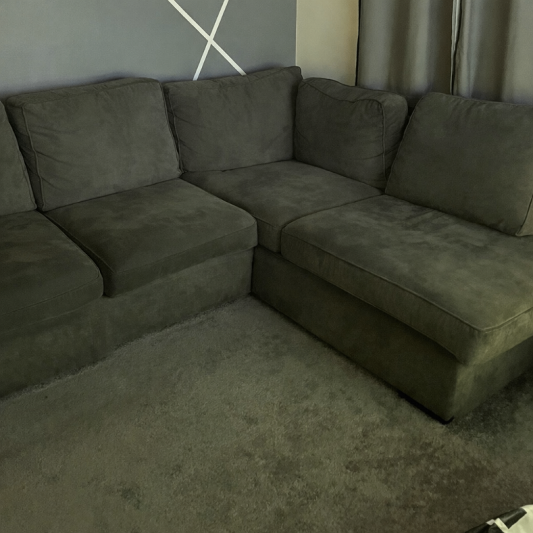 DFS Orka grey left hand sofa