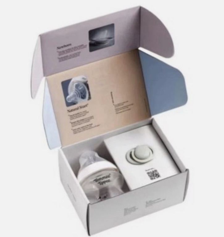 New Tommee Tippee Natural Start Baby Bottle & Dummy Set x2