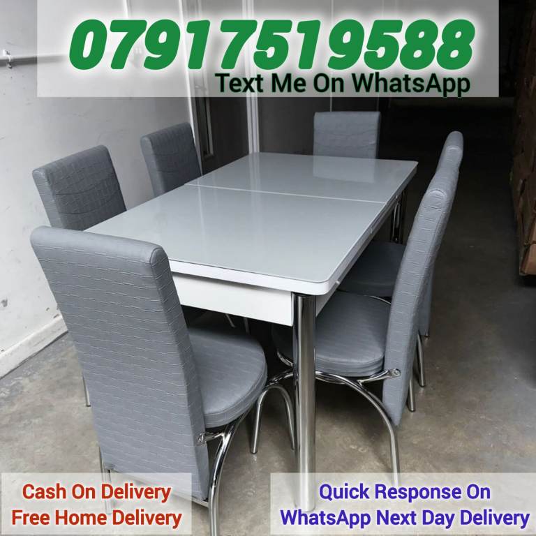 Dining Table with 6 Chairs – Weekend Offer