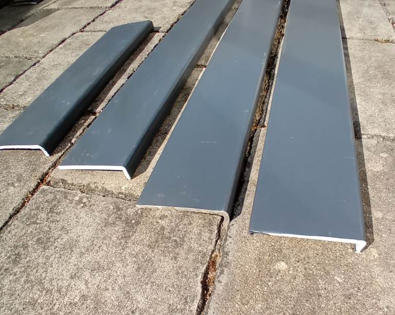 Facia, (7.2m) Soffit (9.0m) (anthracite wood-grain) and Gutters (8.0m) (black)