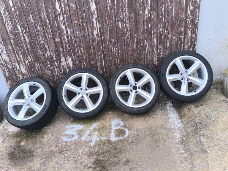 AUDI A3 A4 A5 A6 245/40/R18 ALLOY WHEELS WITH TYRES 