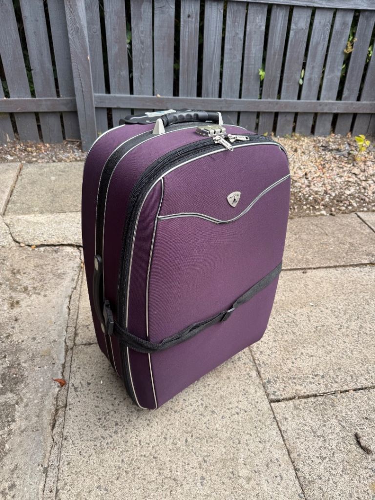 Purple suitcase