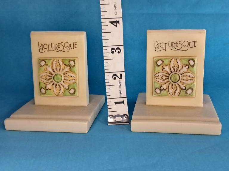 Vintage Picturesque Tile Display Stand,Harmony Kingdom. - photo or business card holder