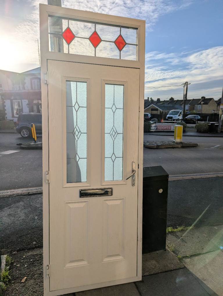 Used composite door with optional toplight