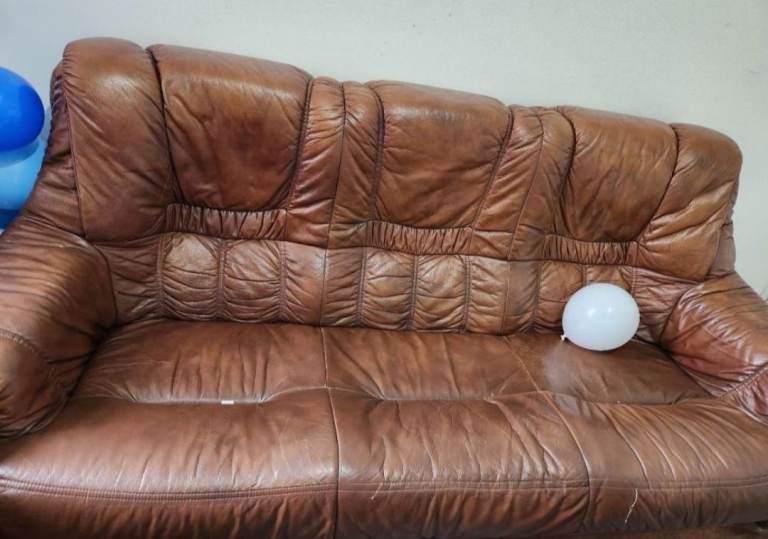 Leather sofa