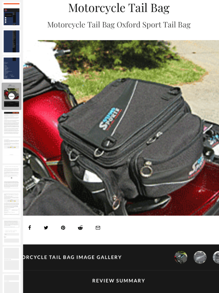 Oxford Sport 42 litre tail bag 