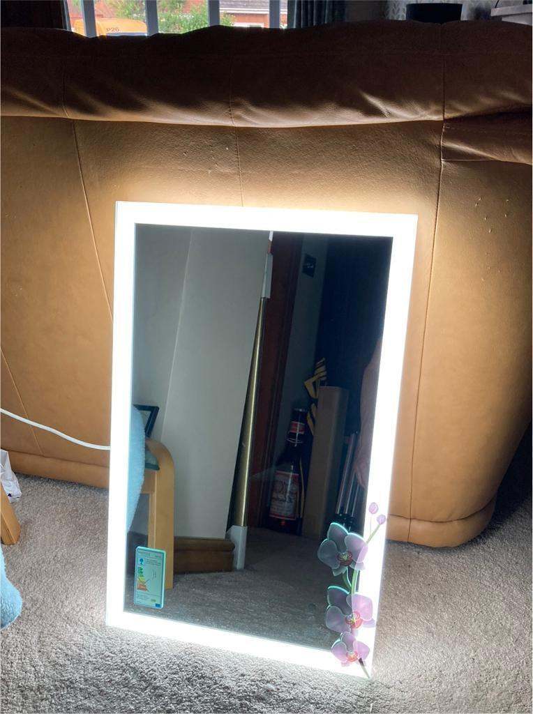 Tavistock Lux backlit heated wall mirror