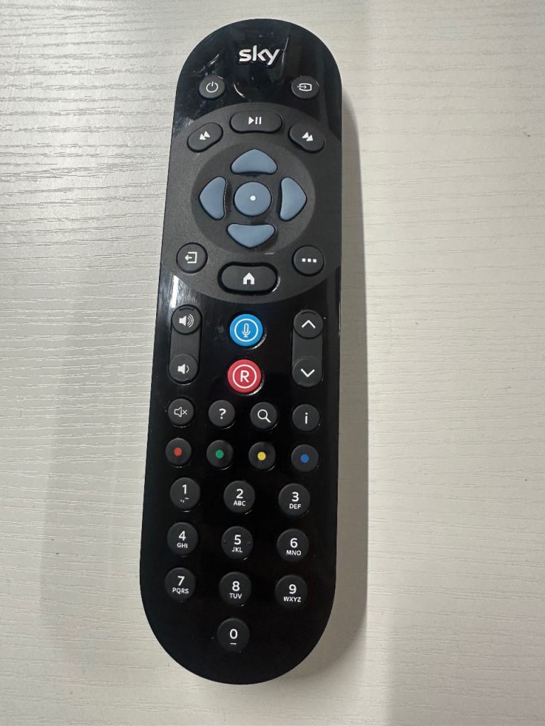 Sky Remote Control – Black, Good Condition - back cover missing
