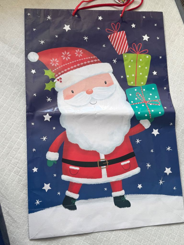 Christmas Gift Bags with Santa Design – New