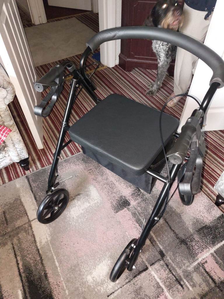 walking aid with seat