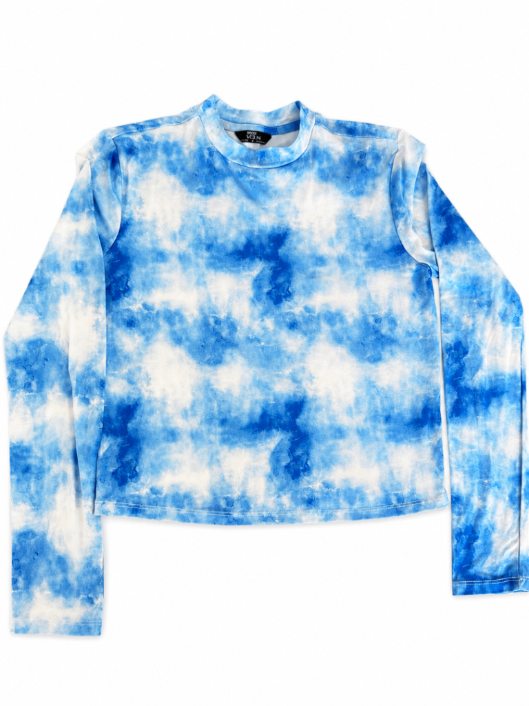 MAX URBN Tie Dye Long Sleeve Top Size S UK 6/8