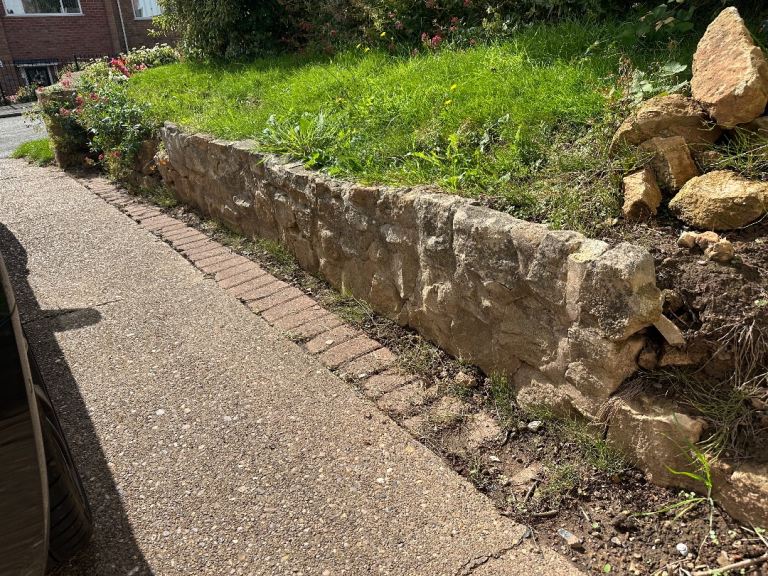 Garden wall stones decoration bricks