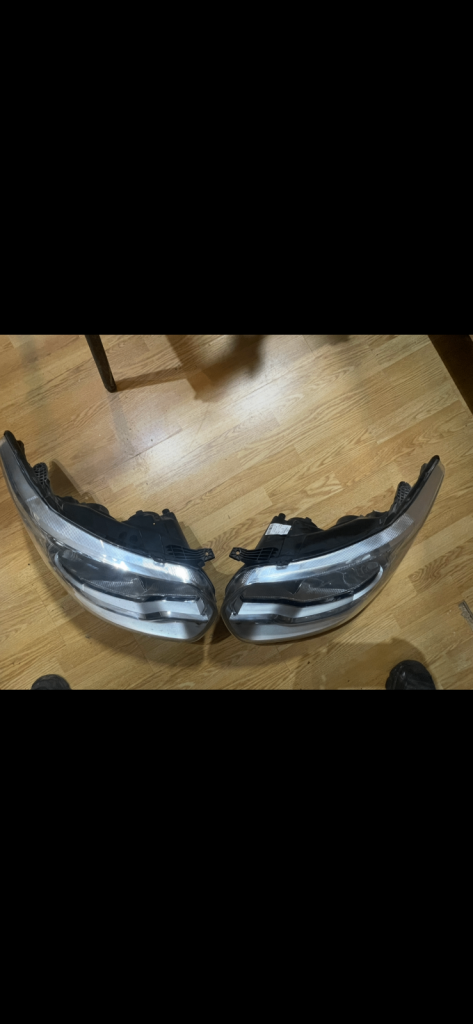 Ford Transit Mk8 Headlights halogen  with LED sidelights and day running lights 