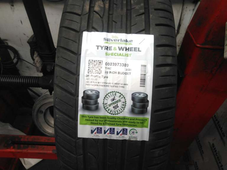 225 35 R20 90y Dynamo Street-H 6mm Partworn Presure Tested Tyre