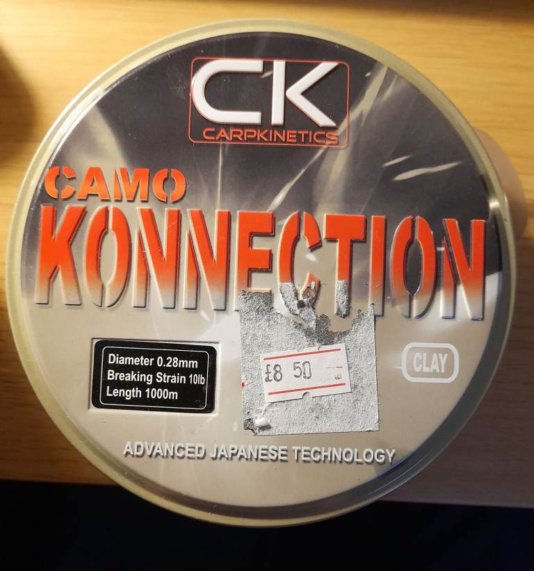 BNIB 1000m Camo Konnection Mono Fishing Line - Clay/Weedy, 8-15lb