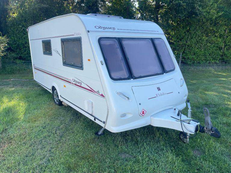 Elddis Odyssey 2004 Caravan 2 Berth Fitted Motor Mover, Excellent Condition For Year.
