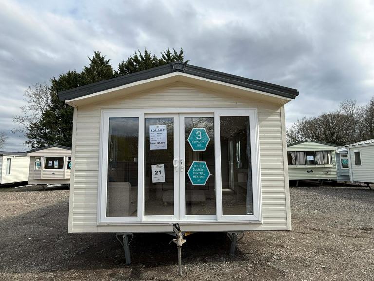 3 Bed 2022 Static Caravan -DG, CH, Patio Doors - Offsite for Own Land / Farms