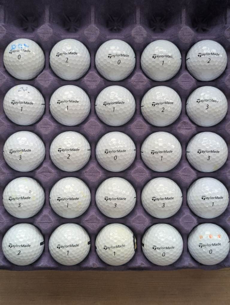 25 TaylorMade Distance Golf Balls in A grade condition 