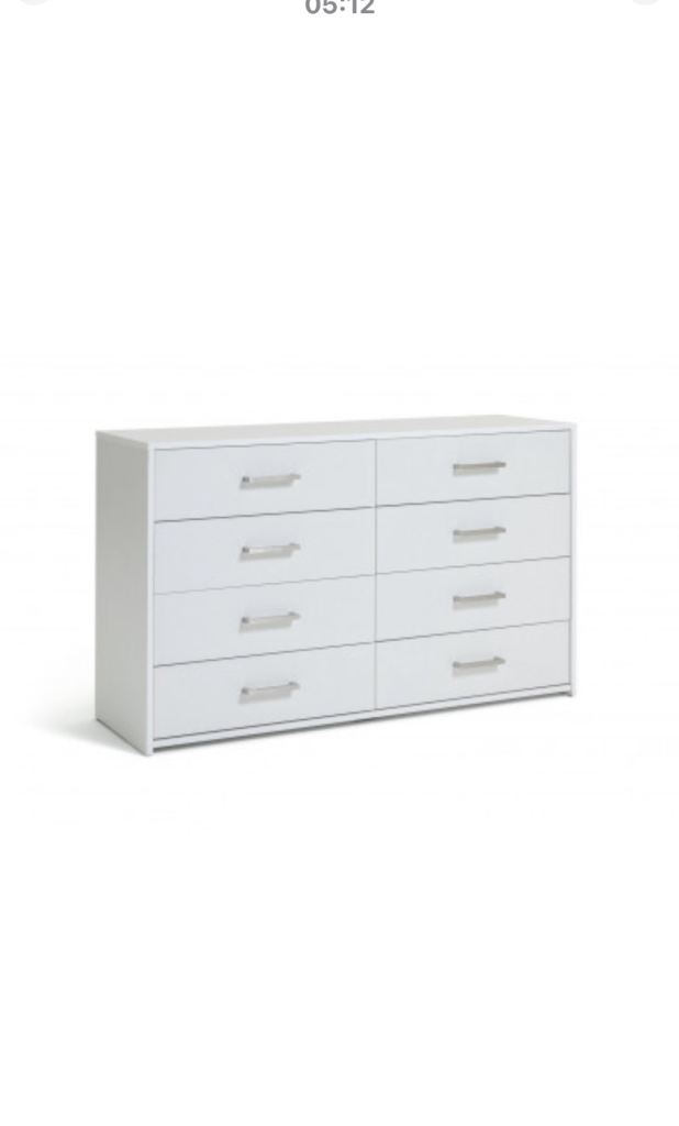Brisbane 8 Drawer Chest - White rrp£205