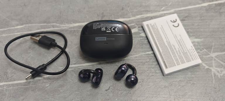 Lenovo Open Ear ClipOn Wireless Bluetooth Headphones LE302