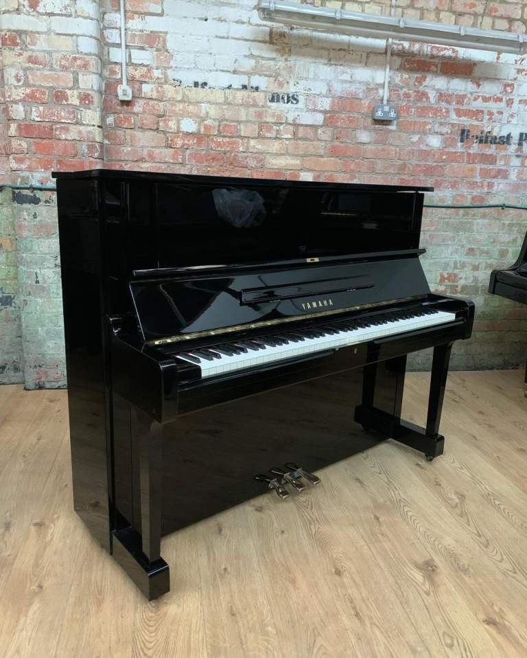 Yamaha YUS-1 Upright Piano, c.1983, Polished Black